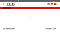 Desktop Screenshot of hergescapital.com