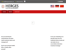 Tablet Screenshot of hergescapital.com